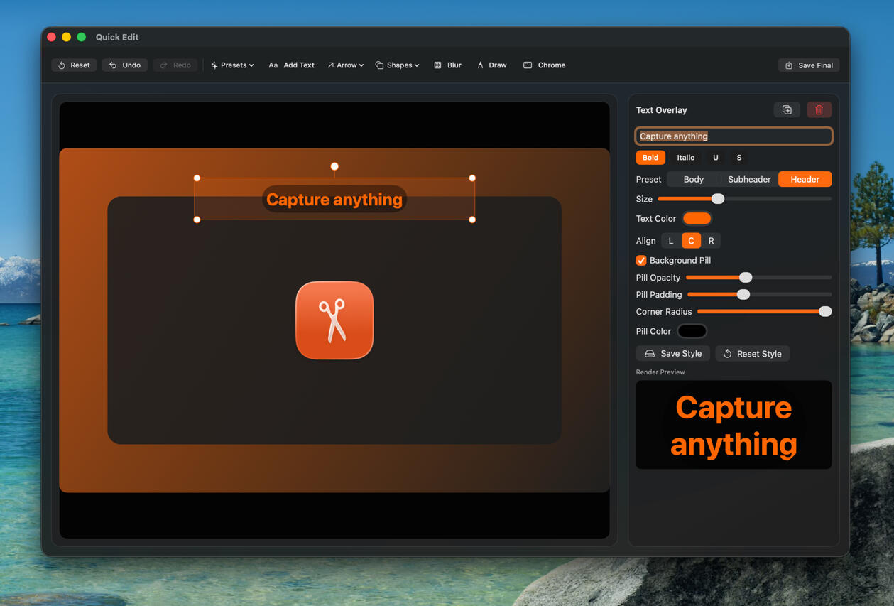 Eidetic - Quick Edit The Eidetic Quick Edit Feature