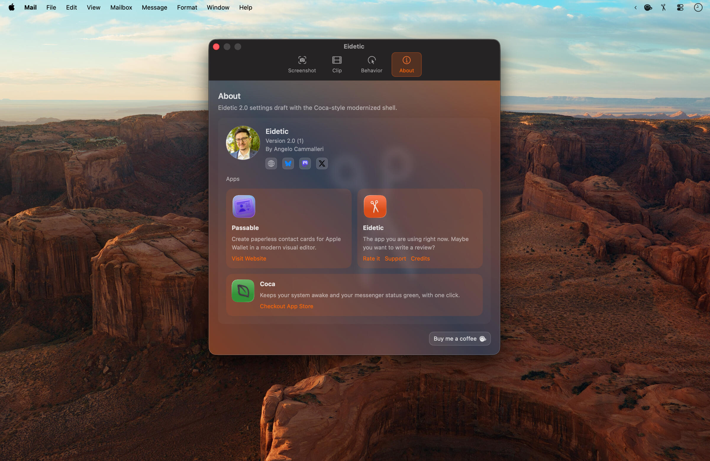 Showing the Coca Tutorial on the Page About Automations